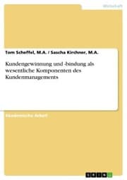 Cover von Kundengewinnung und -bindung als wesentliche Komponenten des Kundenmanagements