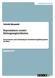 Cover von Reproduktion sozialer Bildungsungleichheiten