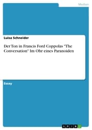 Cover von Der Ton in Francis Ford Coppolas 'The Conversation' Im Ohr eines Paranoiden