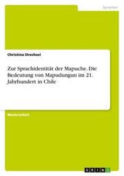 Cover von Zur Sprachidentität der Mapuche.Die Bedeutung von Mapudungun im 21.Jahrhundert in Chile