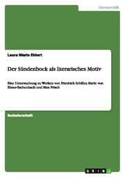 Cover von Der Sündenbock als literarisches Motiv