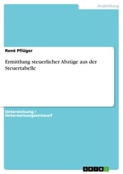 Cover von Ermittlung steuerlicher Abzüge aus der Steuertabelle
