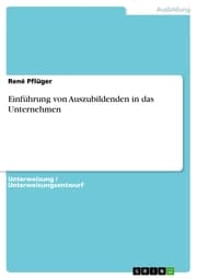 Cover von Einführung von Auszubildenden in das Unternehmen