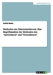 Cover von Methoden der Erkenntnistheorie. Eine Begriffsanalyse der Methoden des 'Apriorismus' und 'Naturalismus'