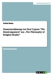 Cover von Zusammenfassung von Paul Copans 'The Moral Argument' aus The Philosophy of Religion Reader