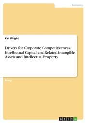 Cover von Drivers for Corporate Competitiveness.Intellectual Capital and Related Intangible Assets and Intellectual Property