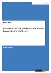 Cover von Uncertainty of Life and Death in Christine Brooke-Rose's 'On Terms'