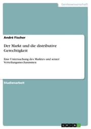 Cover von Der Markt und die distributive Gerechtigkeit