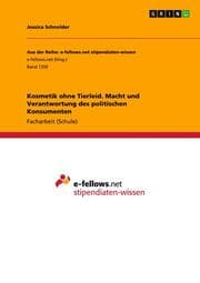 Cover von Kosmetik ohne Tierleid. Macht und Verantwortung des politischen Konsumenten