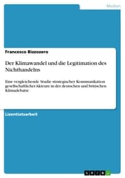 Cover von Der Klimawandel und die Legitimation des Nichthandelns