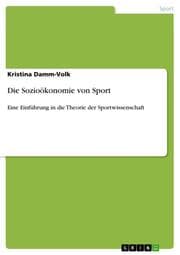 Cover von Die Sozioökonomie von Sport