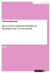 Cover von Kevin Lynch. Individual Notables in Planning in the US and abroad