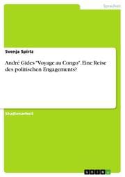 Cover von André Gides 'Voyage au Congo'. Eine Reise des politischen Engagements?