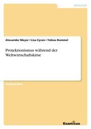 Cover von Protektionismus während der Weltwirtschaftskrise