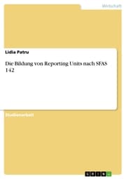 Cover von Die Bildung von Reporting Units nach SFAS 142