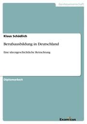 Cover von Berufsausbildung in Deutschland