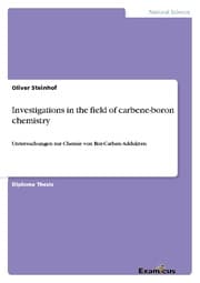 Cover von Investigations in the field of carbene-boron chemistry