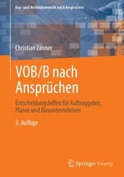 Cover von VOB/B nach Ansprüchen