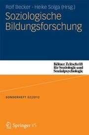 Cover von Soziologische Bildungsforschung