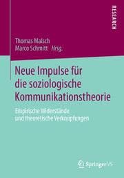 Cover von Neue Impulse für die soziologische Kommunikationstheorie