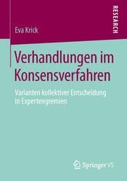 Cover von Verhandlungen im Konsensverfahren
