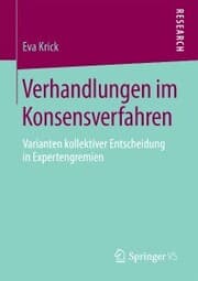 Cover von Verhandlungen im Konsensverfahren