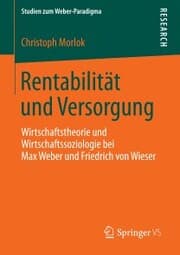 Cover von Rentabilität und Versorgung