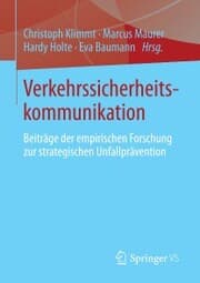 Cover von Verkehrssicherheitskommunikation