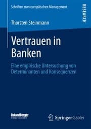 Cover von Vertrauen in Banken