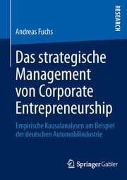 Cover von Das strategische Management von Corporate Entrepreneurship