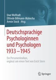 Cover von Deutschsprachige Psychologinnen und Psychologen 1933-1945