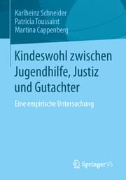 Cover von Kindeswohl zwischen Jugendhilfe, Justiz und Gutachter