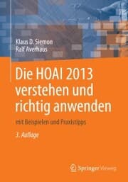 Cover von Die HOAI 2013 verstehen und richtig anwenden