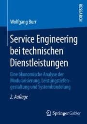 Cover von Service Engineering bei technischen Dienstleistungen