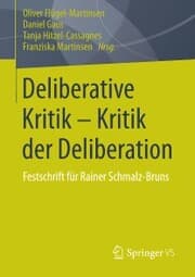 Cover von Deliberative Kritik - Kritik der Deliberation