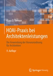 Cover von HOAI-Praxis bei Architektenleistungen
