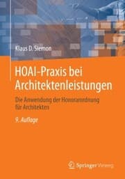 Cover von HOAI-Praxis bei Architektenleistungen