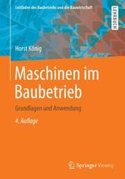 Cover von Maschinen im Baubetrieb