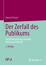 Cover von Der Zerfall des Publikums