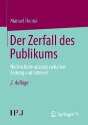 Cover von Der Zerfall des Publikums