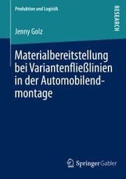 Cover von Materialbereitstellung bei Variantenfließlinien in der Automobilendmontage