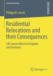 Cover von Residential Relocations and their Consequences