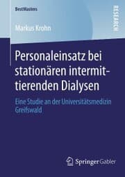 Cover von Personaleinsatz bei stationären intermittierenden Dialysen