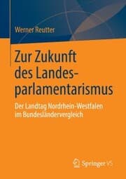 Cover von Zur Zukunft des Landesparlamentarismus