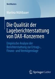 Cover von Die Qualität der Lageberichterstattung von DAX-Konzernen