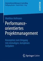Cover von Performance-orientiertes Projektmanagement