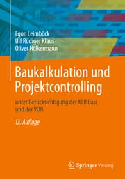 Cover von Baukalkulation und Projektcontrolling