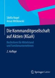 Cover von Die Kommanditgesellschaft auf Aktien (KGaA)