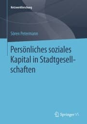 Cover von Persönliches soziales Kapital in Stadtgesellschaften