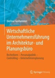 Cover von Wirtschaftliche Unternehmensführung im Architektur- und Planungsbüro